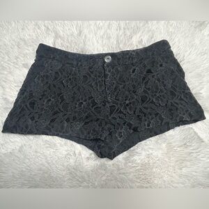 Always Black Lace Women Shorts
